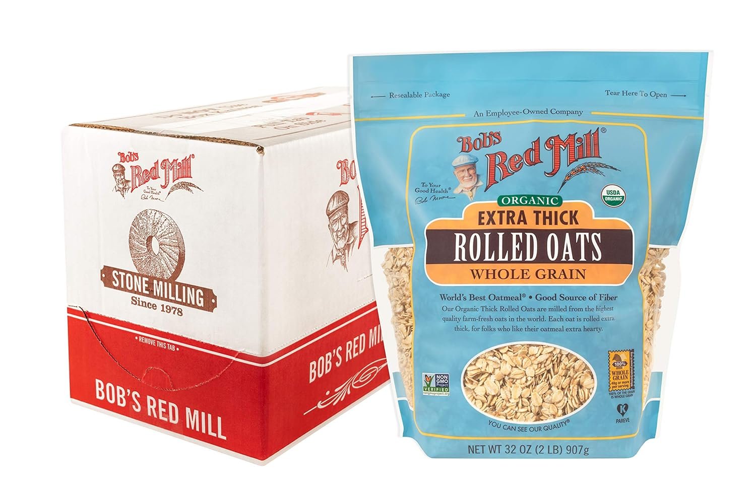 Bob's Red Mill Organic Extra Thick Rolled Oats
